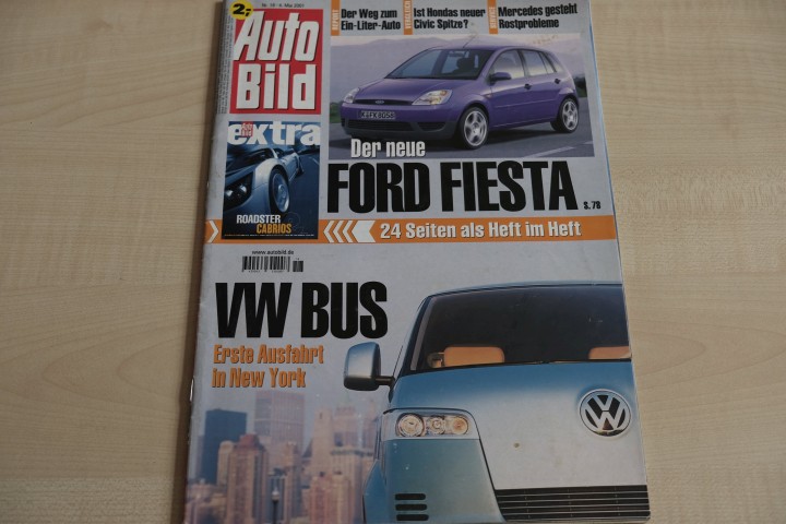 Deckblatt Auto Bild (18/2001)